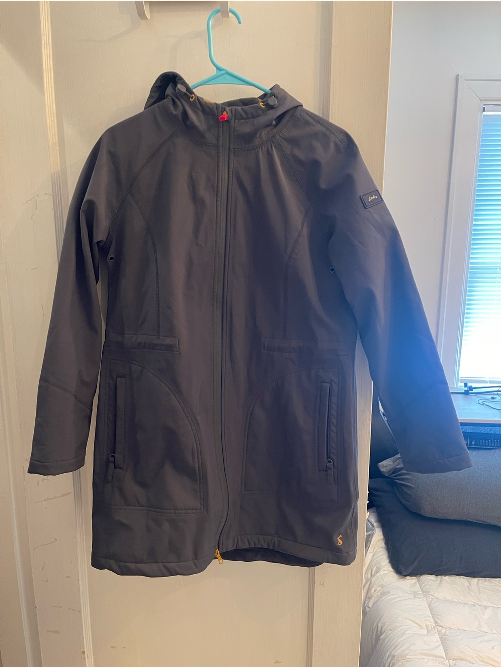 Joules | Fleece Lined Raincoat in Slate Grey